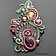 Soutache brooch Fantasy, Brooches, Moscow,  Фото №1