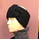 Order Headband ODE to BLACK 100%-wool. homemade_knitwear. Livemaster. . Bandage Фото №3