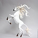Фигурка "Белый единорог тёплого ветра" (белая лошадь), Мягкие игрушки, Москва,  Фото №1