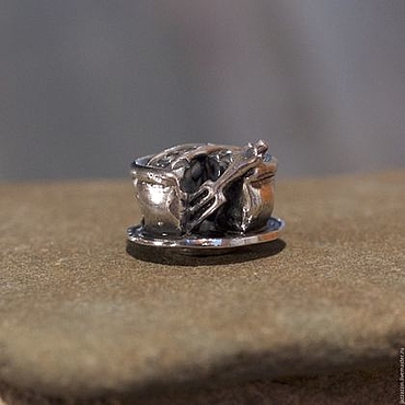 Украшения ручной работы. Ярмарка Мастеров - ручная работа Бусина "Пирог". Handmade.