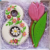 Сувениры и подарки handmade. Livemaster - original item Set the gingerbread on March 8. Gingerbread Women`s day.. Handmade.