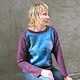 Felted sweatshirt 'Purple'. Sweaters. Newilina. Online shopping on My Livemaster.  Фото №2
