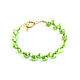 Green Pearl Bracelet, Pearl Bracelet decoration. Bead bracelet. Irina Moro. Online shopping on My Livemaster.  Фото №2