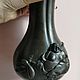 Винтаж: Старинная ваза бронза Япония мейдзи. Вазы винтажные. Эврика-антик. Ярмарка Мастеров.  Фото №4