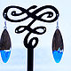 earrings: ' Salome'. Earrings. Workshop Lynx. Online shopping on My Livemaster.  Фото №2