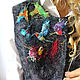 Vest felted Hummingbird. Vests. silk wool. Online shopping on My Livemaster.  Фото №2