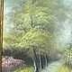 Painting 'Sunny Alley', oil on canvas, Holland. Vintage paintings. 'Gollandskaya Vest-Indskaya kompaniya'. Ярмарка Мастеров.  Фото №5