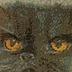 Вышитая картина "Персидский кот" В багете. Картины. Галерея ручной вышивки (trefilova). Ярмарка Мастеров.  Фото №5