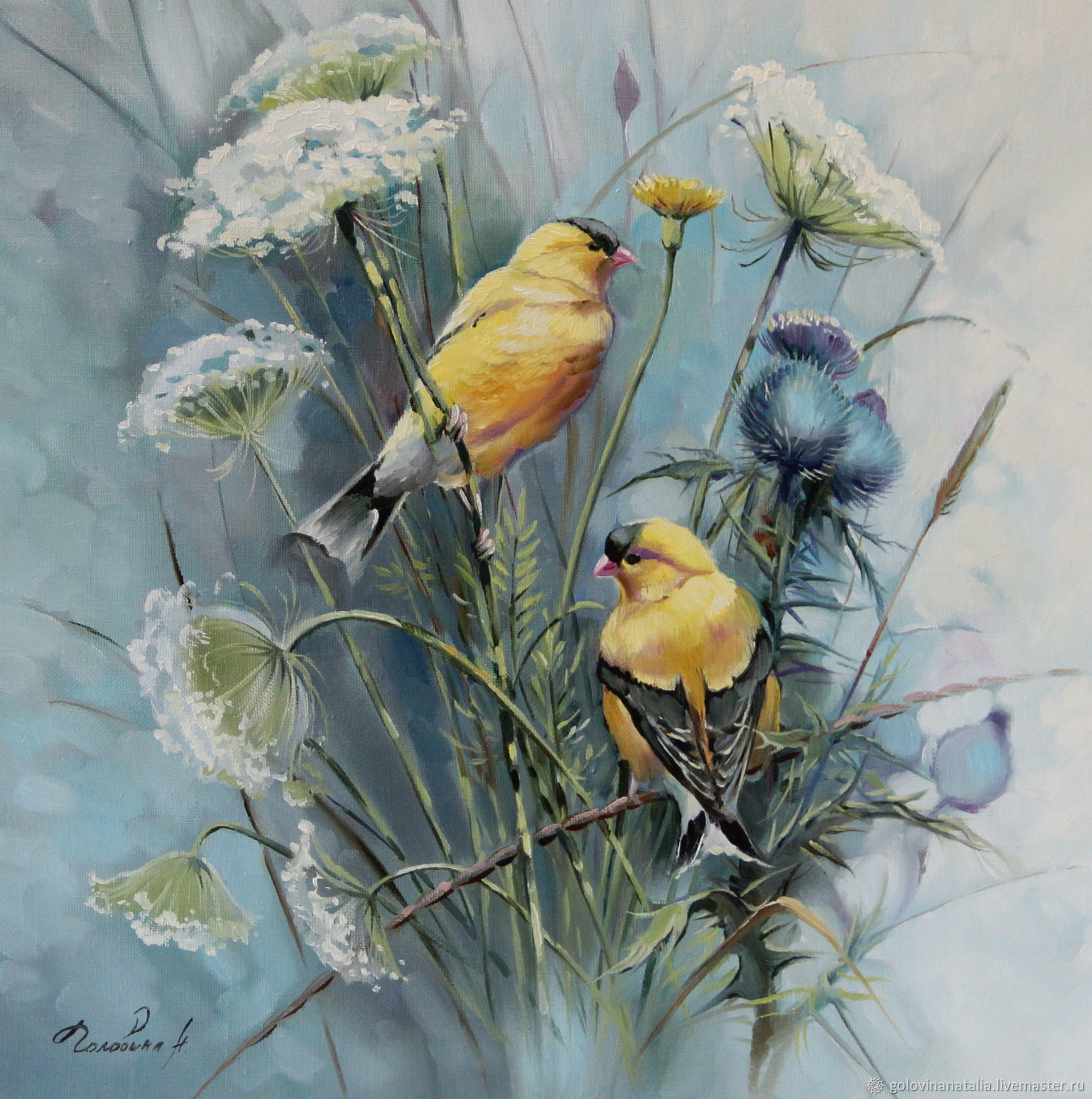 Наташа Головина художник цветы