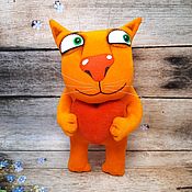 Сувениры и подарки handmade. Livemaster - original item Spring spring. Soft toy ginger cat with the heart of Vasya Lozhkin. Handmade.