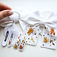 Bow and 2 white linen hairpins - 'Autumn! September 1st'. Hairpins. annetka-ann (annetka-ann). My Livemaster. Фото №5