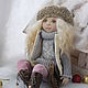 Snow. Textile interior doll. art doll. Dolls. Diana Oparina. Collectible dolls. My Livemaster. Фото №4