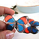 Transparent Earrings Resin Earrings Butterfly Red and Blue Boho Style. Earrings. WonderLand. Online shopping on My Livemaster.  Фото №2