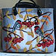 Bag of felt based on 'Snegirinaya watercolor', Classic Bag, Liski,  Фото №1