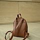 Заказать Кожаный женский рюкзак Gordeous коричневый. AUGUST BAGS. Ярмарка Мастеров. . Рюкзаки Фото №3