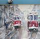 Order Painting pastel Red Tram (tram winter cityscape). Pastelena. Livemaster. . Pictures Фото №3