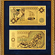 Сувенирные банкноты на сусальном золоте Золотые деньги Атлантиды, Картины, Москва,  Фото №1