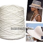 Материалы для творчества handmade. Livemaster - original item Yarn: len. Italy Yarn linen. Natural white color.. Handmade.