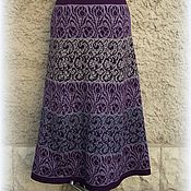 Одежда handmade. Livemaster - original item Skirts: Jacquard skirt Ultraviolet. Handmade.