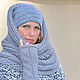 Scarf knitting Snood, tube scarf, cowl 'Ashes', Scarves, Moscow,  Фото №1