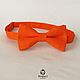 Tie orange Tee for a wedding in orange color. Ties. Respect Accessories. Online shopping on My Livemaster.  Фото №2