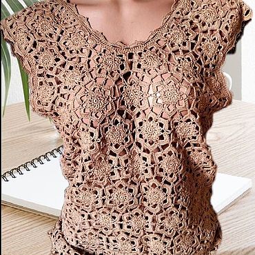 Одежда ручной работы. Ярмарка Мастеров - ручная работа Топ ажурный. Handmade.