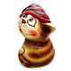 Order Ceramic figurine 'The Cat in the hood'. aboka. Livemaster. . Figurines Фото №3
