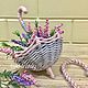 Декоративный зонтик. Корзины. Fashion Wicker. Ярмарка Мастеров.  Фото №4