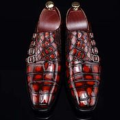 Обувь ручной работы handmade. Livemaster - original item Monki men`s shoes, with four straps, handmade, custom made!. Handmade.