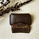 Wooden carved comb in a leather case. Name souvenirs. Dmitriy Zhuravlev. Online shopping on My Livemaster.  Фото №2