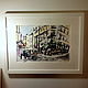 Картина Кафе "La Villa des Abbesses" в Париже. Картины. Katya Osina Art (katyaosina). Ярмарка Мастеров.  Фото №6