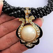 Винтаж handmade. Livemaster - original item Vintage necklaces: Necklace with pendant. Handmade.