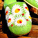 Flip-flops felted ' ladybugs'. Slippers. валенки Vladimirova Oksana. Online shopping on My Livemaster.  Фото №2