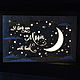 Световое панно "I love you to the moon and back", Настенные светильники, Липецк,  Фото №1