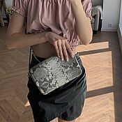 Сумки и аксессуары handmade. Livemaster - original item Bag leather bag made of python leather. Handmade.