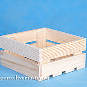 Подарочный деревянный ящик Пасхальный большой
