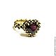 Кольцо-талисман "Garnet Charm". Кольца. Украшения из золота и серебра. Ярмарка Мастеров.  Фото №6
