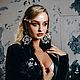 Серьги"Black Swan"с серыми сапфирами. Серьги классические. Oksana Prince. Интернет-магазин Ярмарка Мастеров.  Фото №2