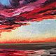Buy oil painting crimson sunset over the lake Moscow. Pictures. irrinartgallary. Online shopping on My Livemaster.  Фото №2