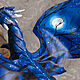 Дракон Зимней Ночи. Подвижная игрушка из кожи. Интерьерная кукла. Подвижные драконы и другие звери (UniCraft). Ярмарка Мастеров.  Фото №4