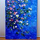 'Flores en azul ' aceite. Autor de la pintura, Pictures, Moscow,  Фото №1