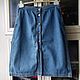 Заказать Винтаж: Юбка.Мidi.Denim-коллекция!50.Saint Petersburg!. MixVintage. Ярмарка Мастеров. . Юбки винтажные Фото №3