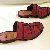 Коричневые, рыжие кожаные ботинки ручной работы