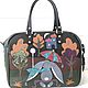 Сумка кожаная "Под дождем остался Зайка...". Классическая сумка. VICTORIA's BAGS Виктория. Интернет-магазин Ярмарка Мастеров.  Фото №2