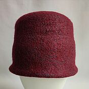 Аксессуары handmade. Livemaster - original item Hat felted Marsala. Handmade.
