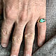 Men's Gold Ring with Emerald (2,12ct) Handmade Ring. Rings. Bauroom - vedic jewelry & gemstones (bauroom). My Livemaster. Фото №5