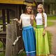 Floor-length skirt ' spring freshness'. Skirts. Slavyanskie uzory. My Livemaster. Фото №5