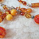 Roses made of Murano glass.Amber Garden925 silver. Jewelry Sets. felicja. Online shopping on My Livemaster.  Фото №2