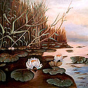Картина маслом на холсте, по мотивам картины Гогена Таитянка с манго