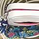 Сумка кросс-боди кожаная «Цветы индиго». Сумка через плечо. VICTORIA's BAGS Виктория. Ярмарка Мастеров.  Фото №6